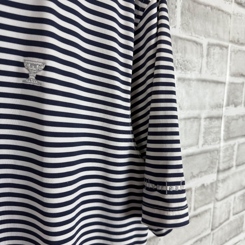 Straight Down Performance Silverleaf Gc Navy Stri… - image 3